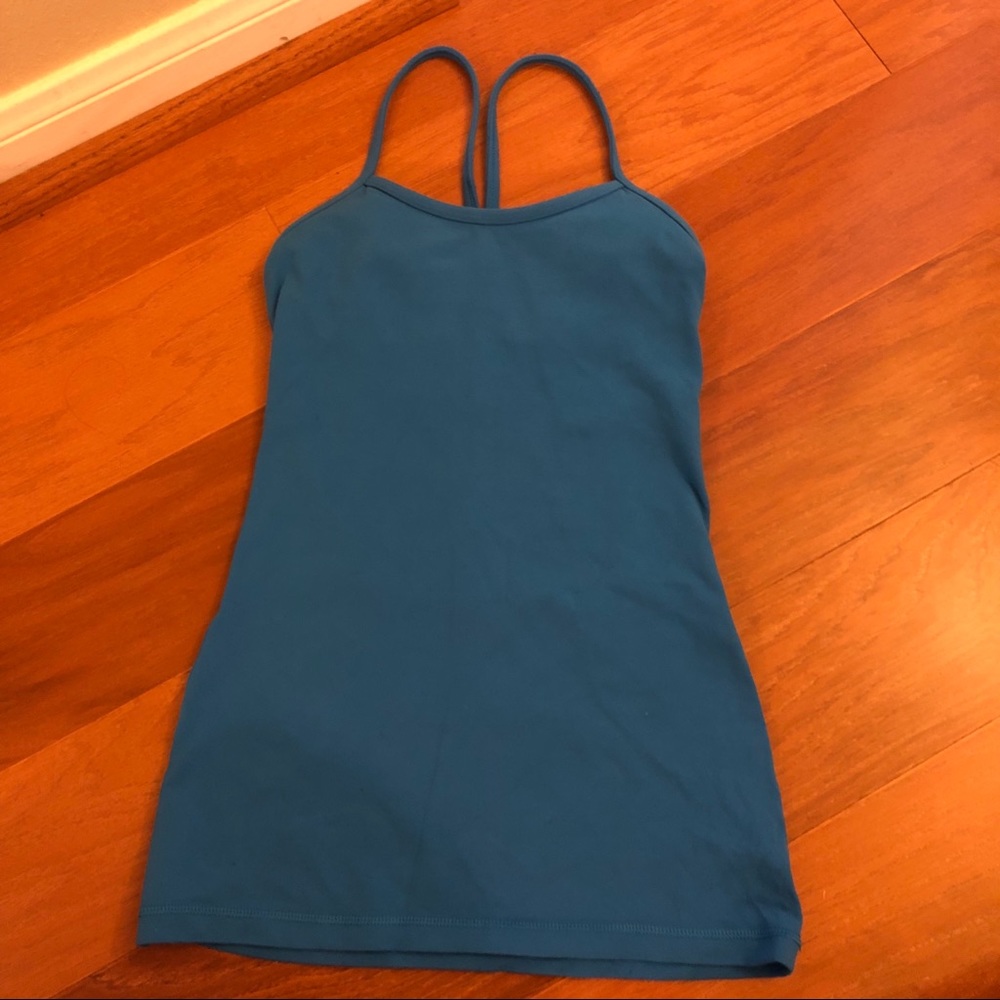 Lululemon blue Power Y tank*